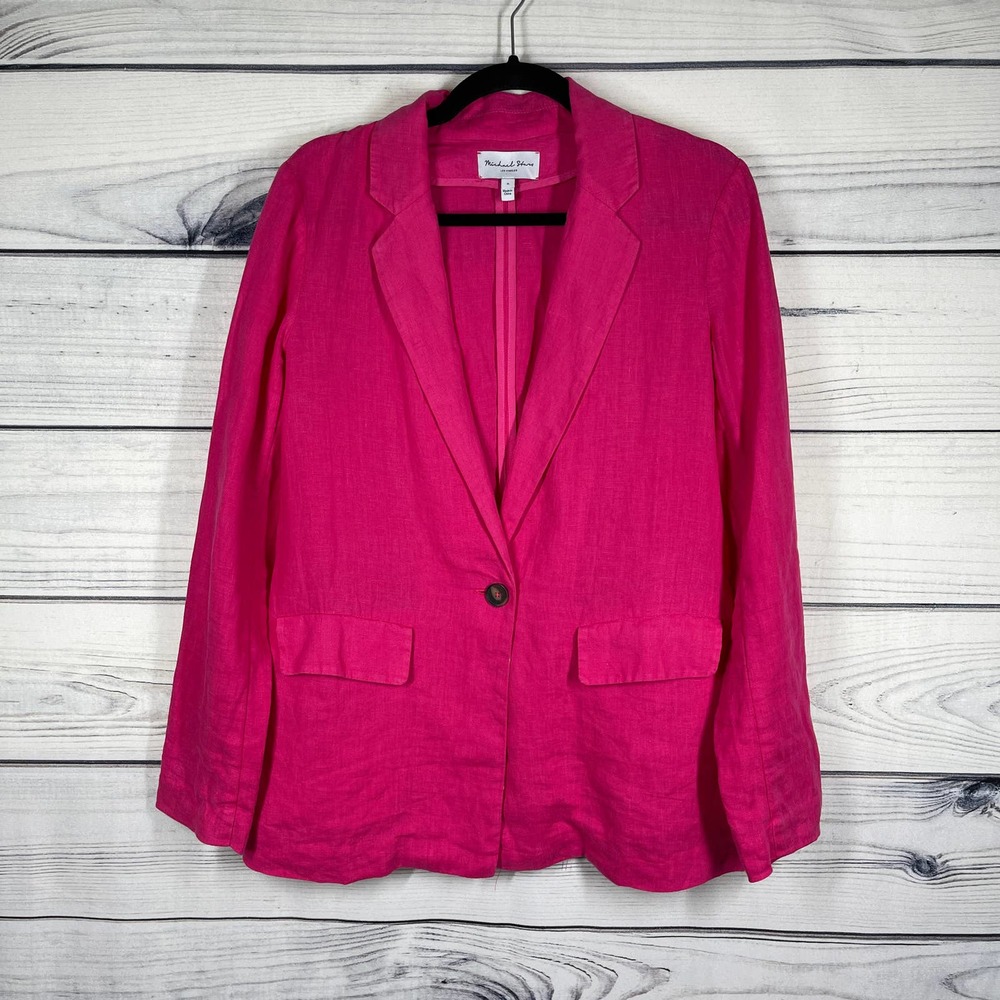 MIchael Stars Linen Blazer Size Small